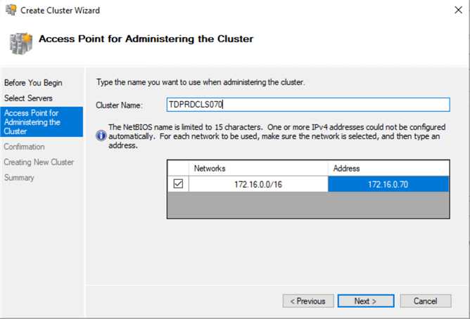 failover cluster manager