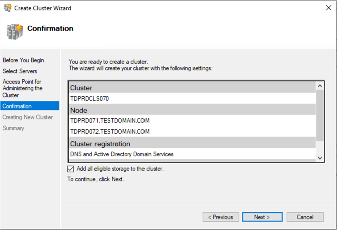 failover cluster manager