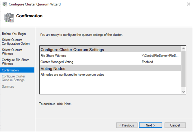 failover cluster manager