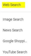 google trends search options