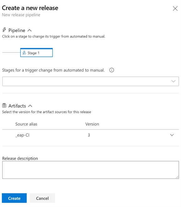CreateRelease1 Create a new release