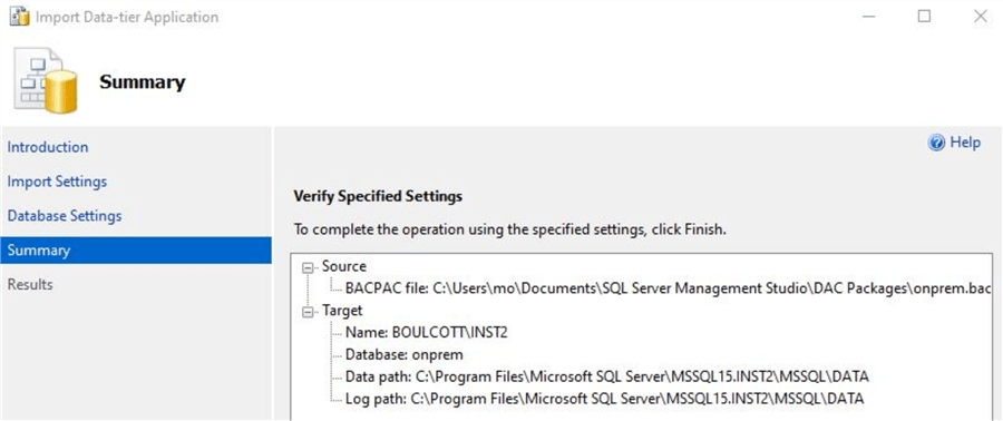 import database