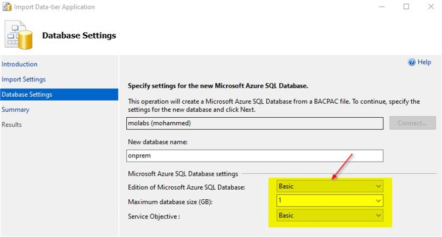 import database
