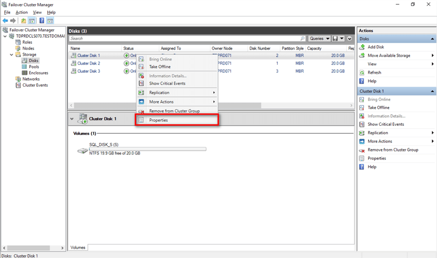 SQL Server 2019 Installation on Windows Server 2019 Failover Cluster