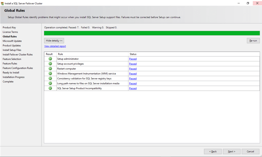 failover cluster setup