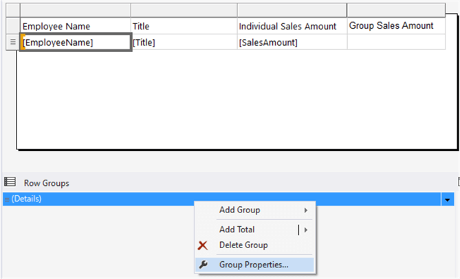 group properties