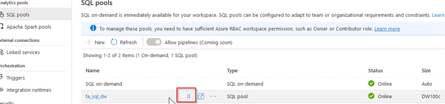 sql pools
