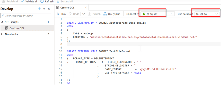 sql script