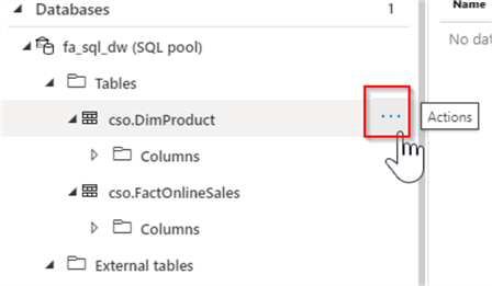 database actions