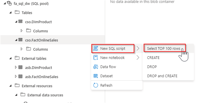 new sql script