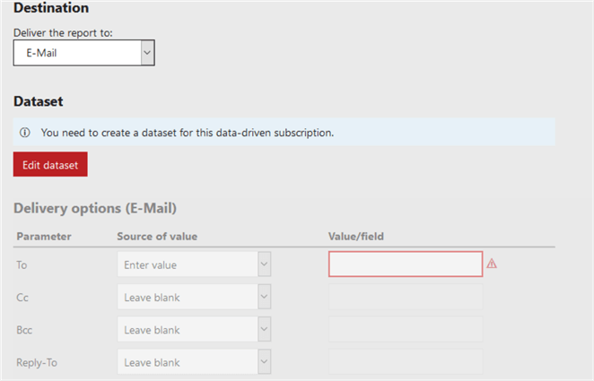 Map data-driven subscription