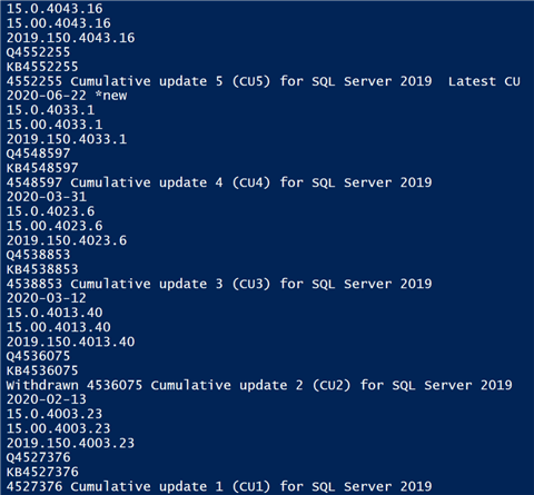 script output