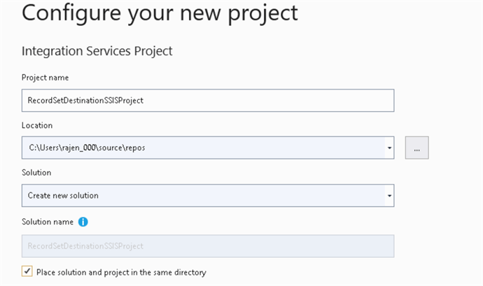 configure project
