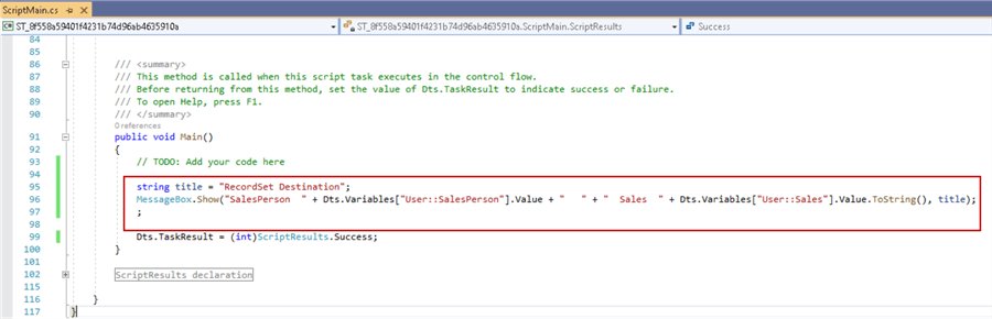 C# script