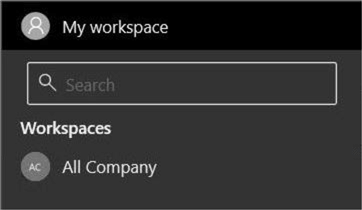 Manage Power BI Datasets - Empty workspace