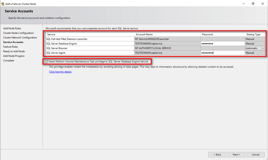 sql server 2019 cluster setup