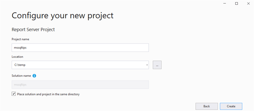 ssrs report development