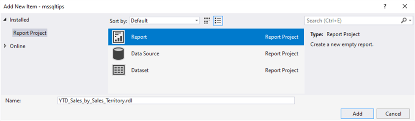 ssrs report development