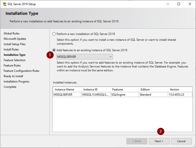 SSIS Installation Type