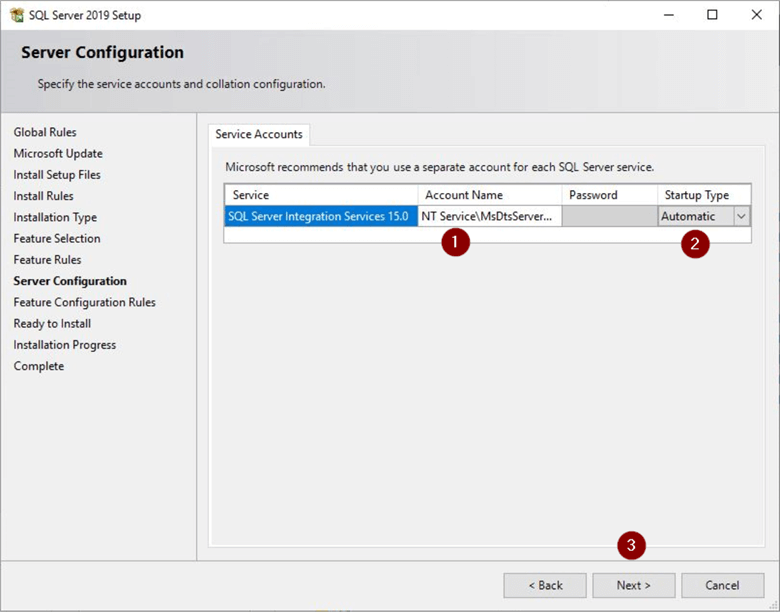 SSIS Server Configuration
