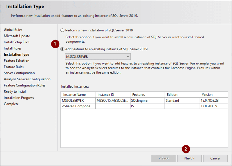 SSAS Install Screen 4