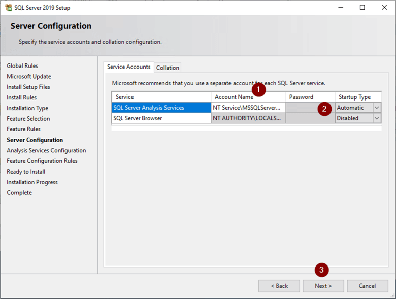 SSAS Install Screen 6