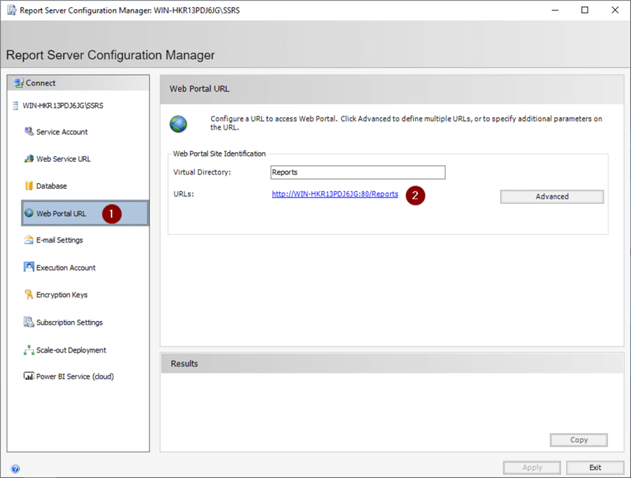 SSRS Install Screen 20