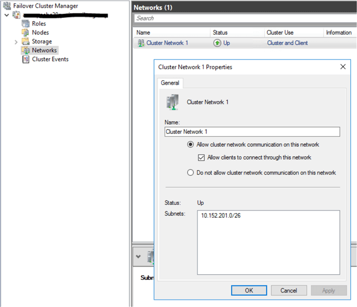 failover cluster manager