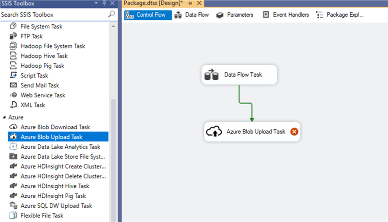 Azure Blob Upload Task