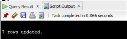 oracle query results