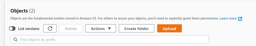 The SSIS package file needs to be uploaded to S3