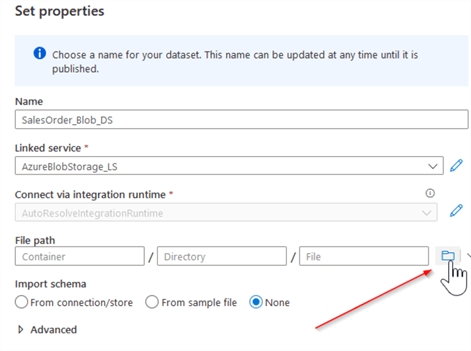 set properties
