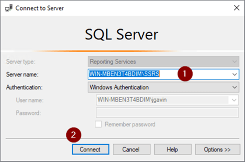 Connect to SQL Server