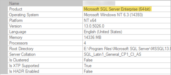 sql server enterprise