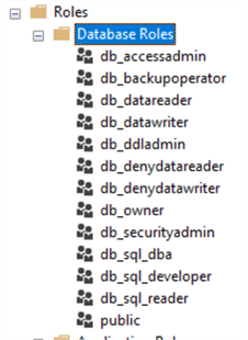 database roles
