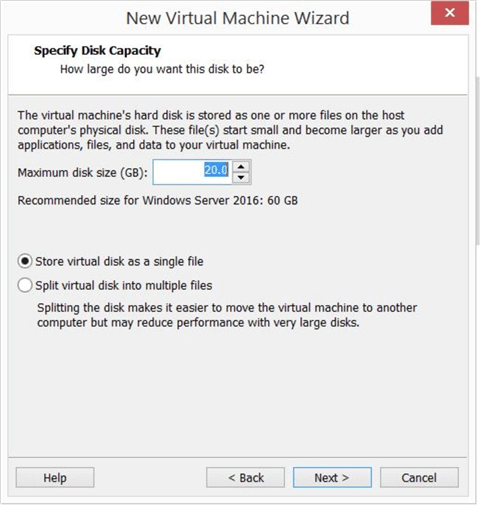 new virtual machine wizard
