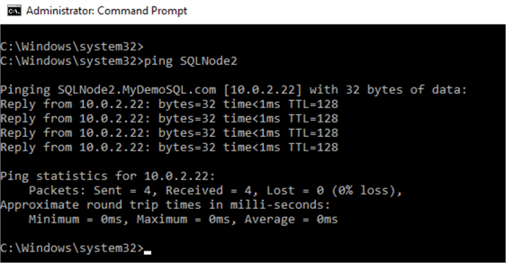 Ping response