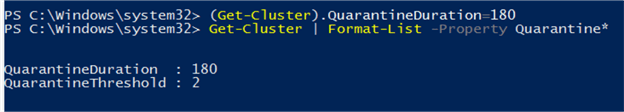 Modify Quarantine Duration