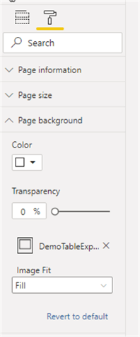 Importing Gif into Power BI desktop using Page Background