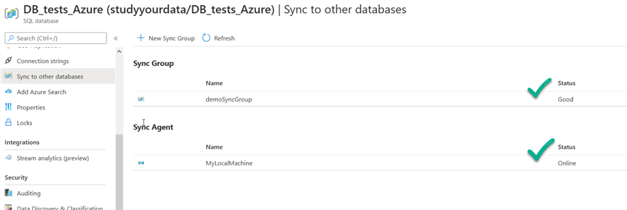 validate sync group 