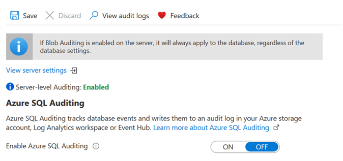 database audit 