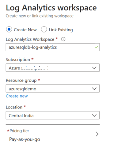 Create New Workspace. 