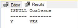 query results
