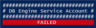 Database Engine Service Account