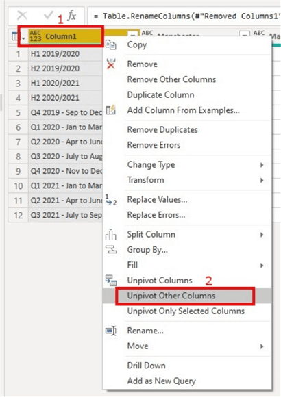 Power Query Common Data Transformations