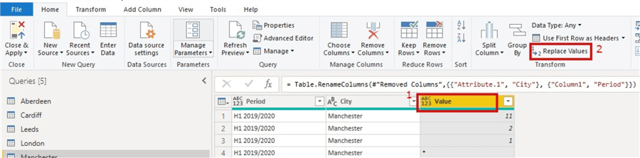 Power Query Common Data Transformations