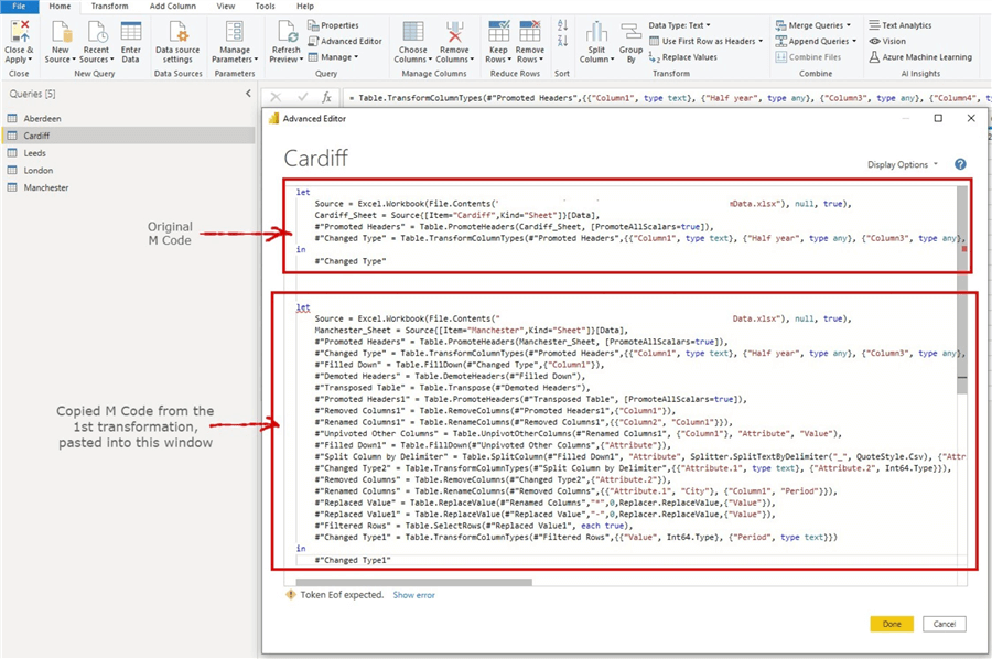 Power Query Common Data Transformations