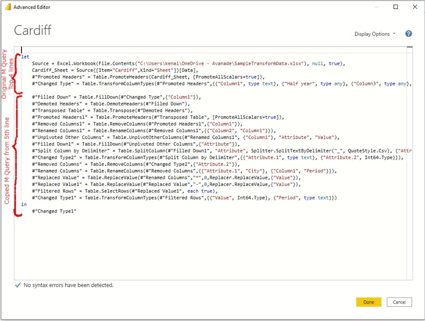 Power Query Common Data Transformations