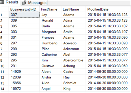 order by on multiple columns