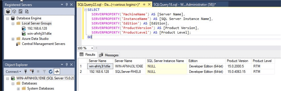 query output